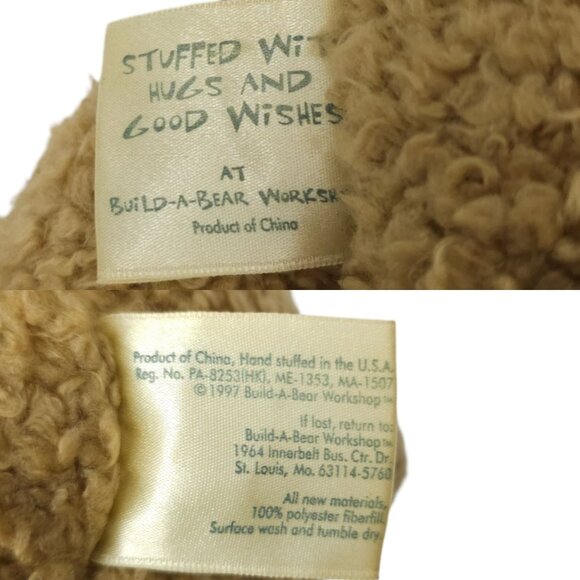 Build A Bear Retired Curly Cue Teddy 1997 Plush Cuddle Toy Stuffed Animal BAB - Picture 12 of 12
